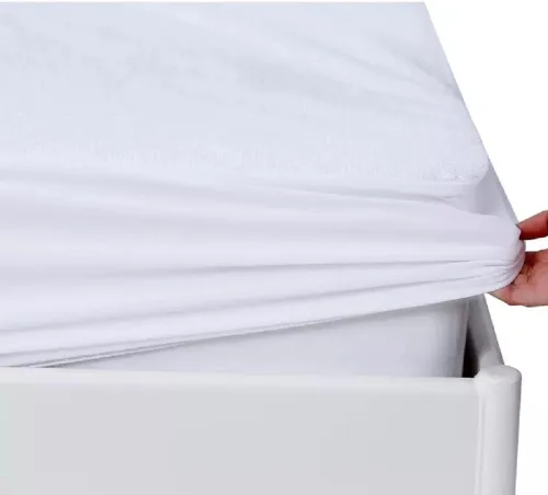 Miniatura 5 de Protector de colchón de plástico de vinilo estilo sábana ajustable cubierta de colchón impermeable transpirable - Protección contra mojar la cama