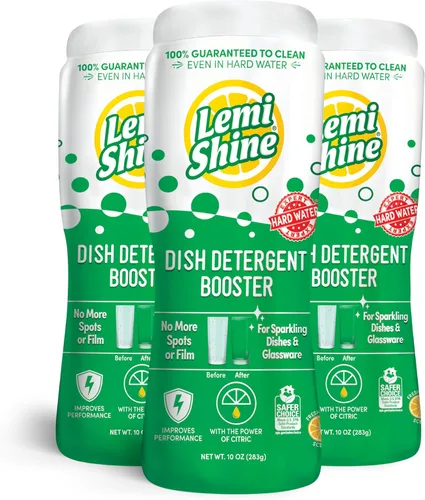 Miniatura 8 de Lemi Shine Potenciador de Detergente Natural para Platos - Removedor de Manchas de Agua Dura - Limpiador Multiusos de Ácido Cítrico - 24 oz