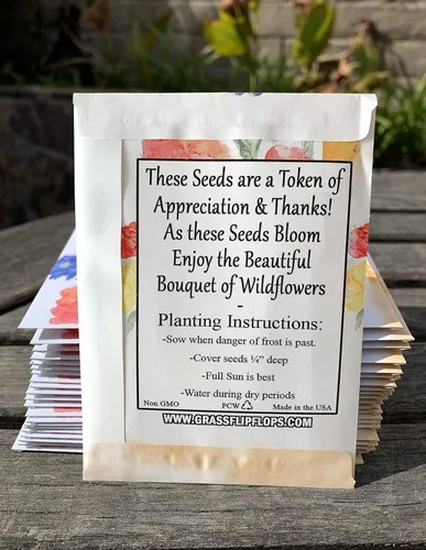 Miniatura 3 de Paquete de 25 paquetes de semillas de agradecimiento prellenados, hermosos jarrones de flores para fiestas, regalos de despedida de soltera