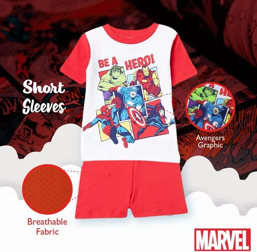 Miniatura 4 de Marvel Boys' 6-piece Snug-fit Cotton Pajama Set, Soft & Cute for Kids, Comfortable Nightwear