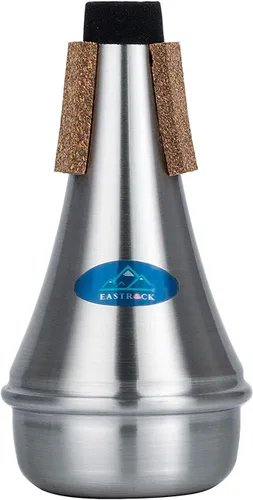 Miniatura 8 de Silenciador de trompeta Eastrock con tapón recto y ligero de corcho de goma para jazz, clásico, principiantes y estudiantes