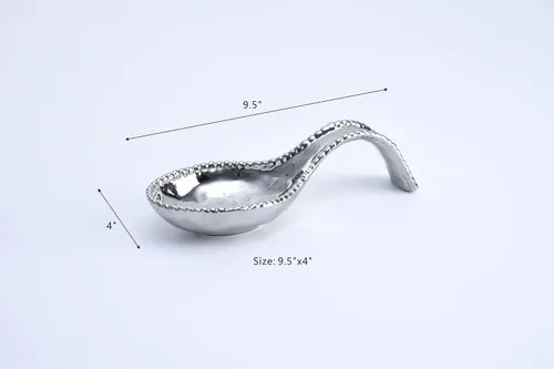 Miniatura 2 de Pampa Bay Golden Salerno - Cuchara de porcelana chapada en titanio (plata)