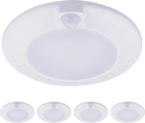Miniatura 11 de CLOUDY BAY - Lámpara de techo con sensor de movimiento para interiores, 120 V CRI90 10 W 5000 K, luz de día brillante, 6.5 pulgadas LED de montaje