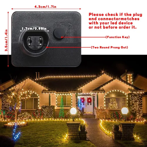 Miniatura 3 de Transformador LED de 24V6W Clase 2 Fuente de Alimentación LED, Impermeable IP44 de Bajo Voltaje Uso Temporal LED Driver Transformador Enchufe US CA