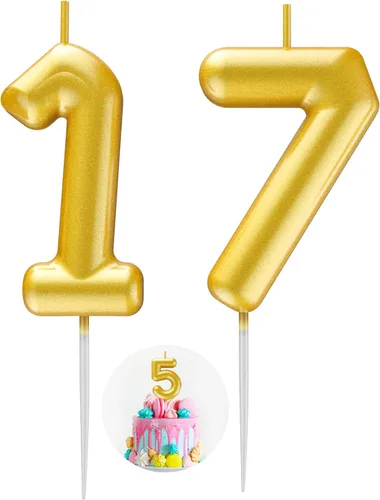 Miniatura 115 de Velas número 2 arcoíris con número 3D de feliz cumpleaños para decoración de fiesta de pastel de cumpleaños, suministros de celebración
