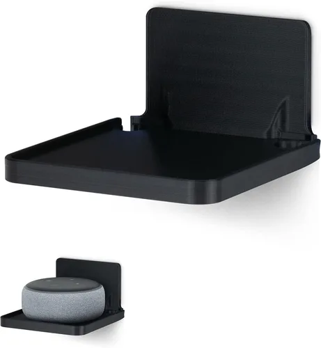 BRAINWAVZ Estante de montaje en pared sin taladros para cámaras de seguridad, monitores de bebé, altavoces y más, soporte universal, fuerte