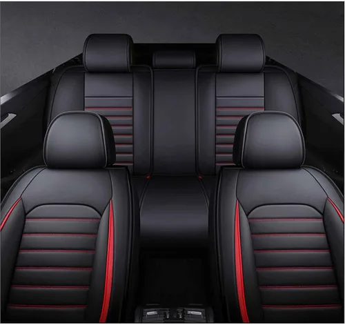 Miniatura 3 de Car Seat Cover Waterproof Full Set Leather, for Dacia Sandero Stepway 3.GEN 2.GEN 2012-2020 2021 2022 2023, Leather 5-Seat Car Seat Covers All Cream