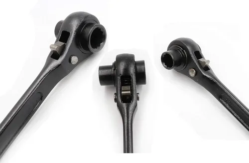 Miniatura 4 de LBY Paquete de 2 llaves rápidas hexagonales para andamio, llave de trinquete de 0.472 in/0.551 in, enchufe de doble extremo, andamio de trinquete