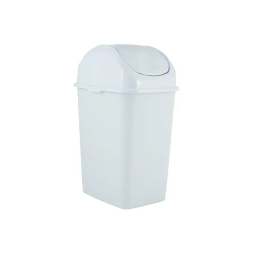 Miniatura 13 de Superio Mini tacho de basura de escritorio con tapa superior giratoria, contenedor de basura portátil de plástico para encimera, escritorio
