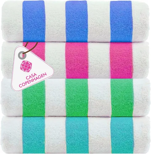 Miniatura 100 de CASA COPENHAGEN Solitaire Juego de 6 toallas - Negro, 600 GSM 2 toallas de baño 2 toallas de mano 2 toallitas, diseñadas en Dinamarca, hechas
