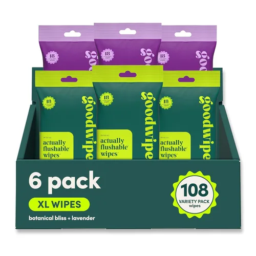Miniatura 14 de goodwipes Toallitas desechables tamaño de viaje, toallitas húmedas extra grandes para adultos, toallitas portátiles para llevar, seguras