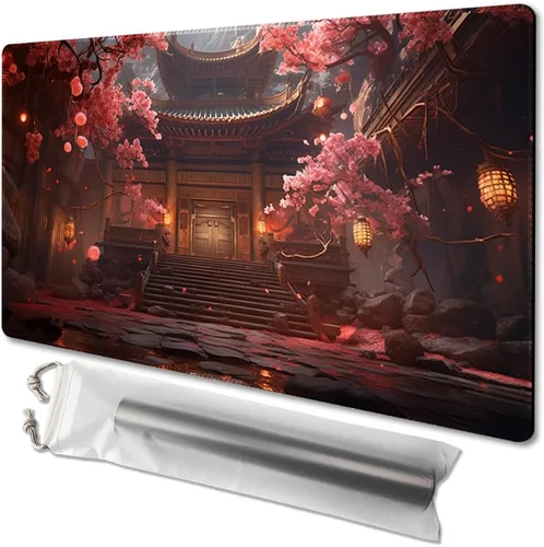 Miniatura 25 de MTG - Tapete de juego de 24 x 14 pulgadas, bolsas de almacenamiento antideslizantes, ideal para entusiastas de los juegos de cartas, alfombrilla
