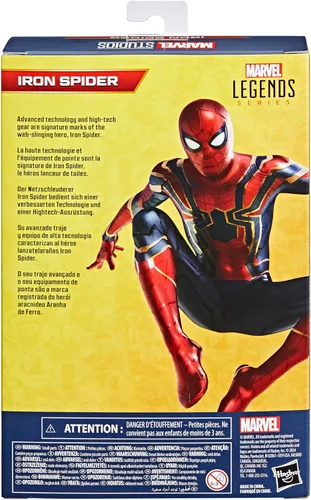Miniatura 9 de Marvel Legends Series Iron Spider, Avengers: Endgame Figura de acción coleccionable de Spider-Man de 6 pulgadas