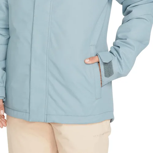 Miniatura 6 de Volcom Chaqueta con capucha Bolt para mujer, con aislamiento para snowboard y esquí, Negro
