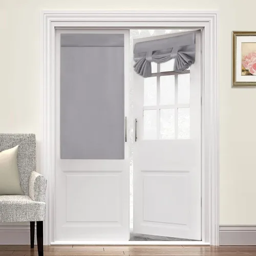 Miniatura 46 de Turquoize Cortinas Opacas para Tratamiento de Ventana con Trabillas Traseras para Sala de Estar/Dormitorio, Tratamientos de Ventana con Aislamiento