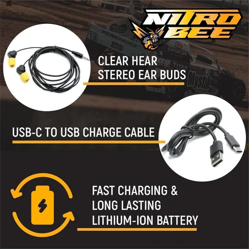 Miniatura 3 de Rugged Radios Nitro Bee (receptor de carreras, receptor de carrera)