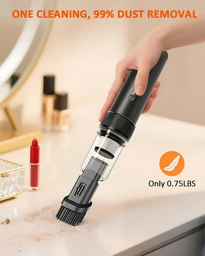 Miniatura 3 de Aspiradora de Coche Portátil Inalámbrica, 21000PA de Mano de Alta Potencia de Succión y Soplado, Pequeña Aspiradora de Mano Inalámbrica para Coche