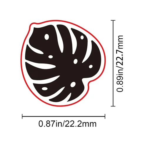 Miniatura 2 de CRASPIRE Monstera - Sello de cera de hojas para sellar plantas, retro, vintage, extraíble, latón, cabeza con mango de madera, para invitaciones