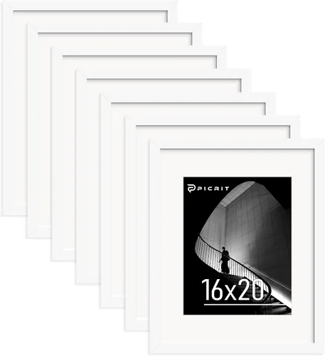 Miniatura 23 de Picrit Marco negro para póster de 24 x 34 pulgadas, paquete de 7 unidades, para fotos de 20 x 30 pulgadas con paspartú o de 24 x 34 pulgadas sin
