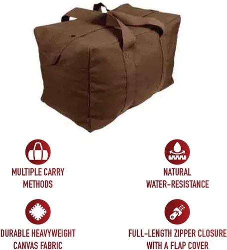 Miniatura 21 de Bolsa cargo, de Rothco, de lona, estilo paracaidista