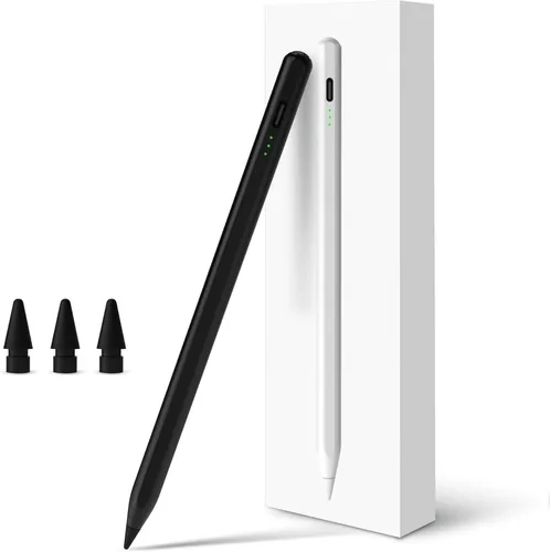 Lápiz para Apple iPad A16 10ª Generación, Lápiz capacitivo de carga rápida para iPad A16/11-6ª gen 2025-2018, Air 11"/13" M3/M2/5ª-3ª, Pro
