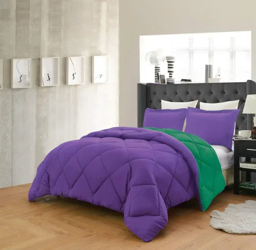Miniatura 3 de Empire Home Juego de edredón reversible y fundas de almohada de 3 piezas en 10 combinaciones de colores, alternativa al plumón