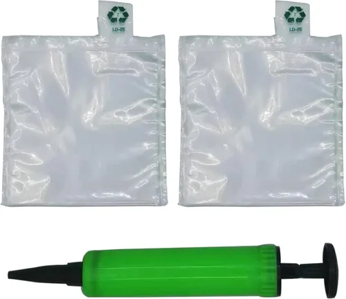 Miniatura 22 de Miupoo Bolsas de aire de embalaje, bolsa protectora de embalaje de aire inflable de plástico transparente con cojín de bomba gratis, bolsa