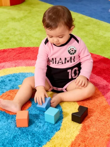Miniatura 6 de Cnins Body deportivo para bebé, de manga larga, con temática de fútbol, unisex, para bebés de 0 a 18 meses