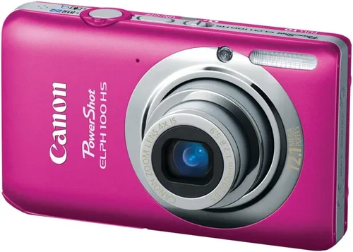 Canon PowerShot ELPH 100 HS - Cámara digital de 12.1 MP CMOS con zoom óptico 4X (rosa)