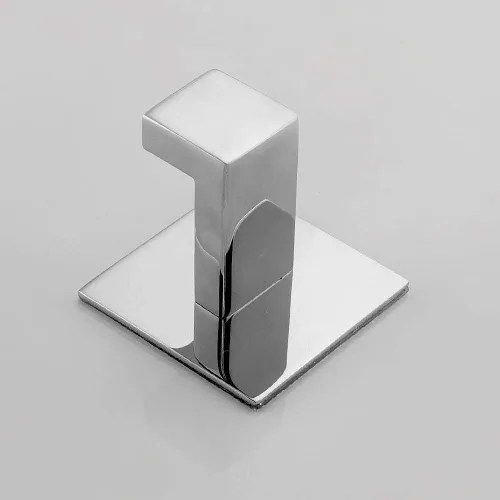 Miniatura 4 de Gancho de toalla de baño de acero inoxidable autoadhesivo para bata de baño, sin necesidad de tornillos y acabado cromado