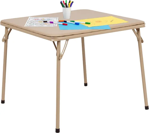Miniatura 21 de Flash Furniture Mindy Kids - Juego de mesa y sillas cuadradas plegables de 5 piezas para guardería y aulas, juego de mesa de actividades y sillas