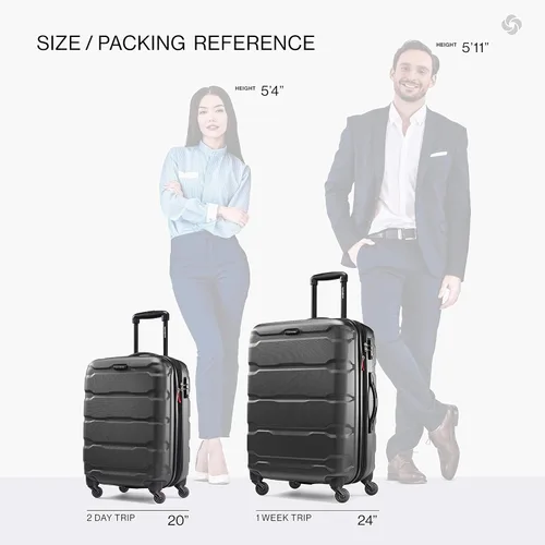 Miniatura 256 de Samsonite Omni PC - Maleta extensible rígida, Negro