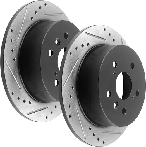 Rotores de freno trasero de 11.063 in de 11.06 pulgadas, repuesto de disco de freno ranurado para Lexus Toyota ES300h ES350 AVALON Camry Kits de