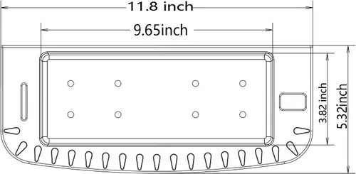 Miniatura 6 de Brocraft Soporte para herramientas para sistema de pista de barco de 90 grados/organizador marino para pista Versatrack, pista deportiva Lund