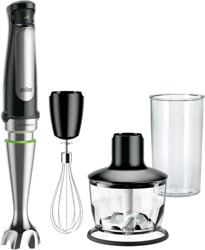Braun MultiQuick 7 - Batidora de inmersión 3 en 1 con procesador de alimentos - Potente batidora eléctrica de mano - Emulsionador para picar, batir