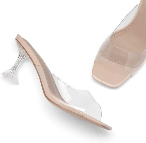 Miniatura 4 de DREAM PAIRS Sandalias de tacón de aguja altas con punta cuadrada para mujer