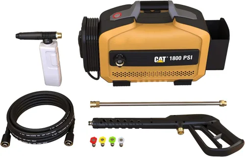 Miniatura 6 de CAT Lavadora de Presión Eléctrica - 1800 PSI 2.0 GPM con Manguera de Alta Presión, Pistola de Liberación Rápida, Lanza de Boquilla, Cañón de Espuma