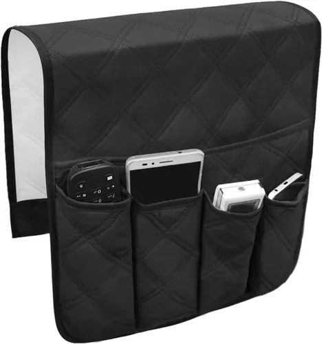 Miniatura 13 de Organizador para sofá, reposabrazos, sillón, sillón, bolsillo de almacenamiento con 8 bolsillos, soporte para control remoto de TV, bolsa de #C