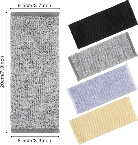 Miniatura 2 de Neer 4 pares de mangas protectoras para brazos para piel fina, anticortes, resistentes a las quemaduras, funda para antebrazo para construcción