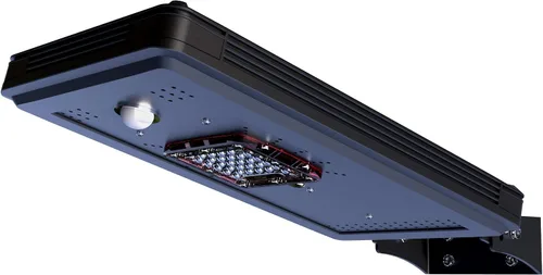 Energía solar del anochecer al amanecer de aluminio negro al aire libre integrado LED AI-SSmart Sensing 1600 lúmenes CREE Area Path Luz de
