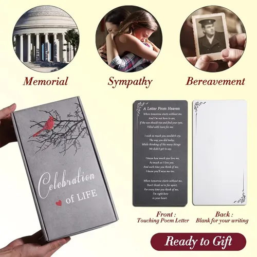 Miniatura 2 de Linterna conmemorativa con vela LED parpadeante y temporizador remoto, regalo de condolencias y duelo, recuerdo conmemorativo impreso UV