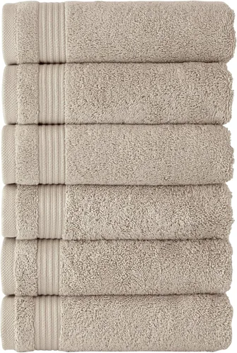 Miniatura 21 de Classic Turkish Towels CTT - Juego de 12 paños de primera calidad, 100% algodón turco, altamente absorbentes y de secado rápido, toallas faciales