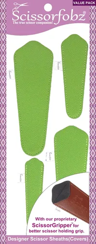 Miniatura 56 de Fundas protectoras para tijeras de diseño, para pequeñas tijeras de bordado, color verde mar, #SS-7