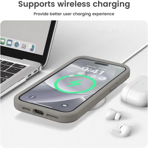 Miniatura 7 de Vooii Funda compatible con iPhone 15 Pro, silicona líquida Defender mejorada, [protección mejorada de la cámara]