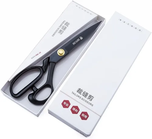 Miniatura 6 de SMITH CHU Tijeras de costura, tijeras de sastre resistentes para tela, cuero, materias primas, confección, tijeras de tapicería profesionales
