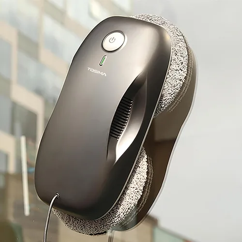 Miniatura 2 de Tosima Robot Limpiador de Ventanas W2, Limpieza Automática con Planificación Inteligente de Ruta, Potencia de Succión de 3800 Pa, Tecnología