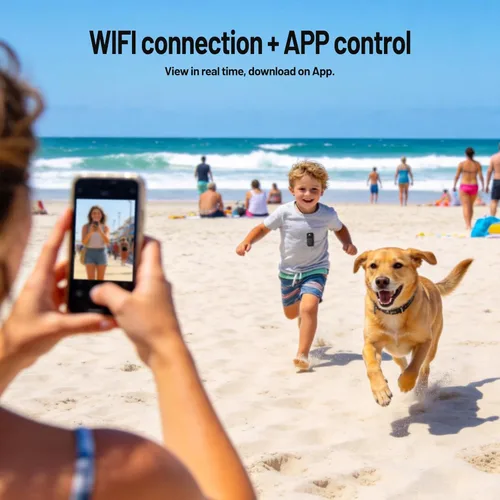 Miniatura 6 de Cámara corporal 4K con WiFi, cámara de acción POV para motociclismo, esquí, ciclismo, vlogging, deportes, cámara magnética portátil para grabación