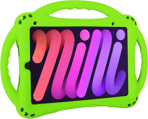 Miniatura 12 de TopEsct Funda infantil para iPad mini 7 (A17 Pro) 2024/iPad Mini6 2021, funda de silicona a prueba de golpes con soporte de asa para iPad mini