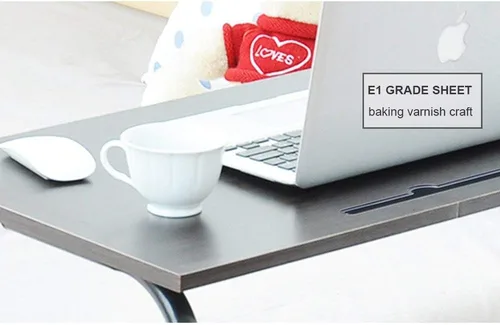 Miniatura 6 de Mesa auxiliar, 31.5 pulgadas/21.6 pulgadas, soporte ajustable para laptop, bandeja de carrito portátil, mesa de noche para computadora, mesa
