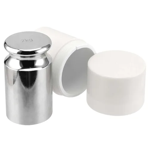 Miniatura 3 de Paquete de 2 pesas de calibración, 4.4 lbs de peso de calibración de alta precisión para báscula digital, pesos de calibración M1 con acabado